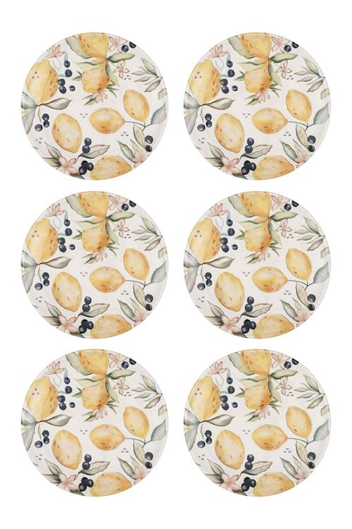 Limoncello Servis Tabağı 6lı Set 26 cm LMN013