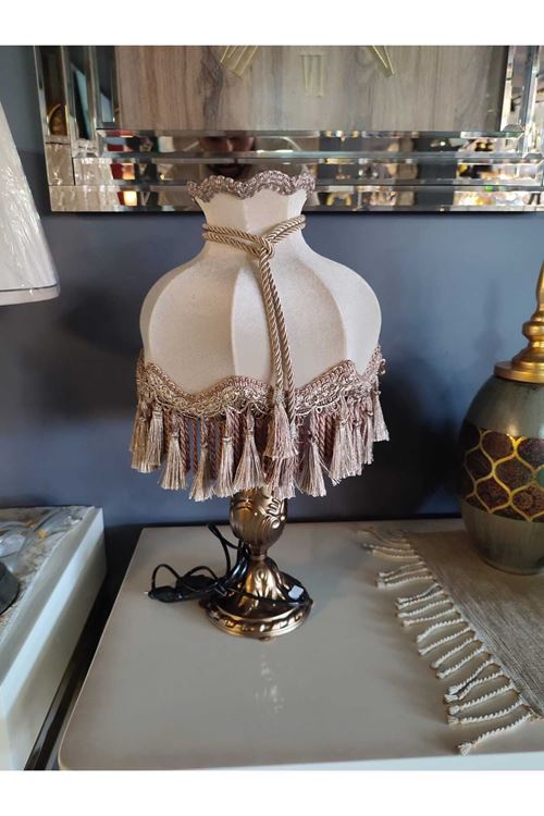 Klasik Abajur Bronz Ayak 51cm.