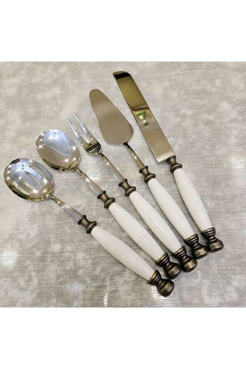 5 PARÇA PORSELEN KAPLI ANTİK SET
