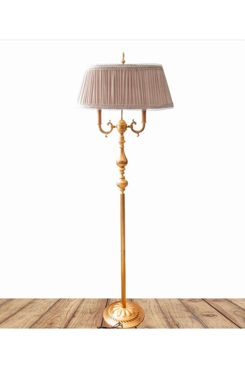 Ottoman Lambader ALTIN Ayak VİZON Şapka 170cm.