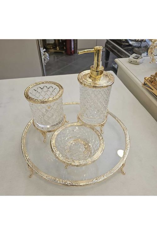 4 PARÇA BANYO SETİ GOLD