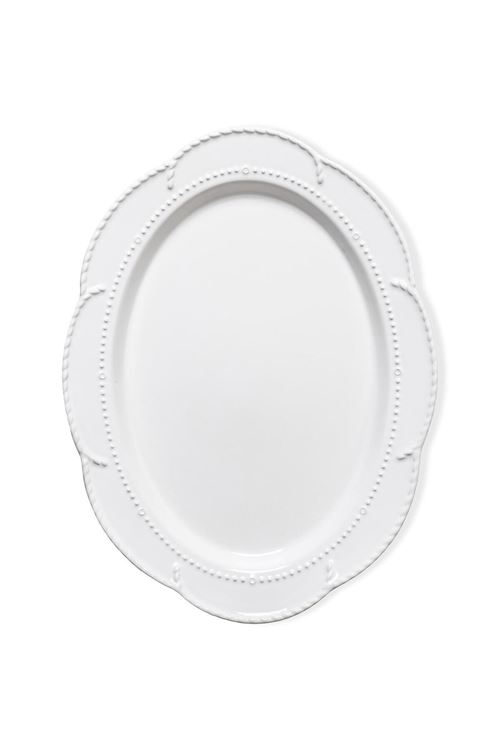 Grande Servis Tabağı Beyaz 41x31 cm GRD0012