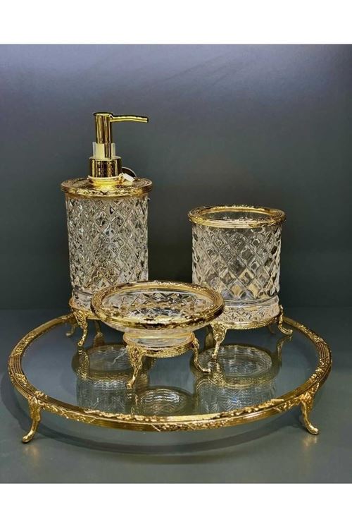 4 PARÇA BANYO SETİ GOLD