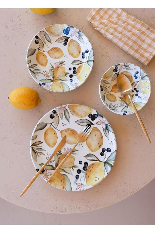 Limoncello Servis Tabağı 6lı Set 26 cm LMN013