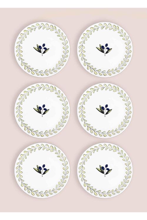 Olivos Pasta Tabağı 6lı Set 19 cm OVS0002