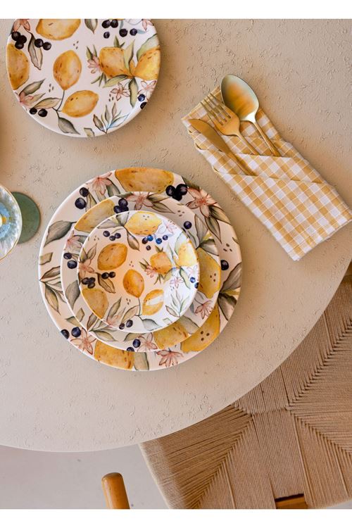 Limoncello Yemek Tabağı 6lı Set 20 cm