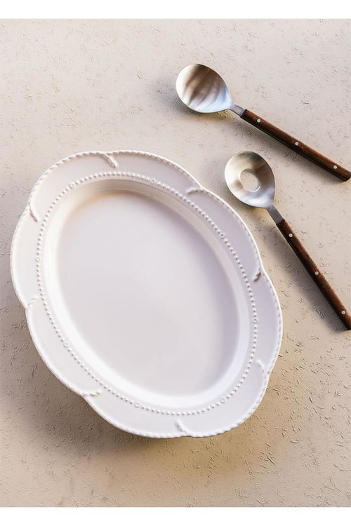 Grande Servis Tabağı Beyaz 41x31 cm GRD0012