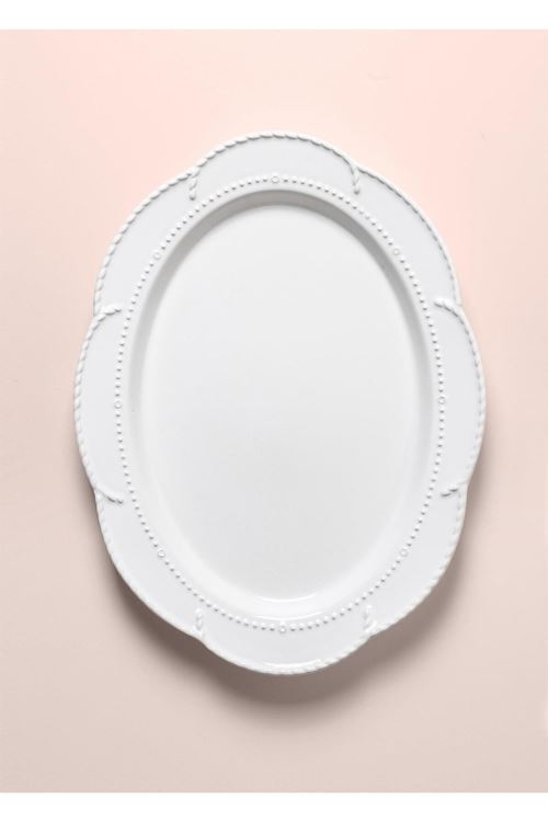 Grande Servis Tabağı Beyaz 41x31 cm GRD0012