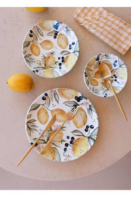 Limoncello Yemek Tabağı 6lı Set 20 cm