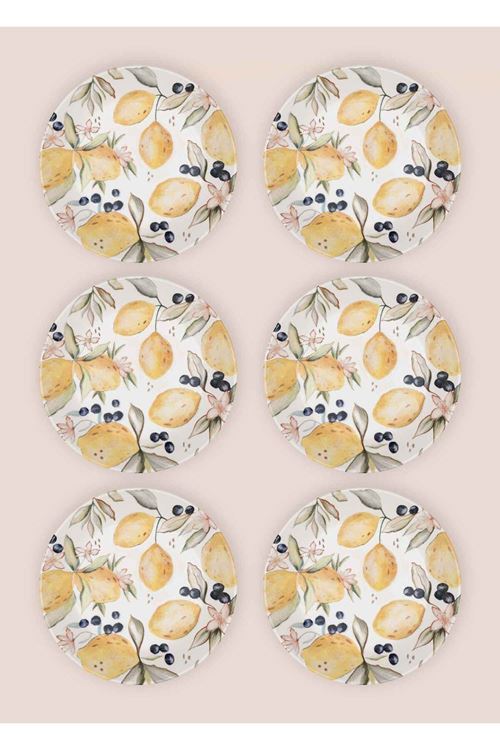 Limoncello Yemek Tabağı 6lı Set 20 cm