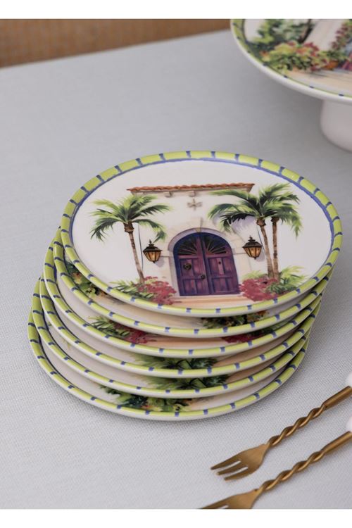 Palma Pasta Tabağı 6lı Set 19 cm