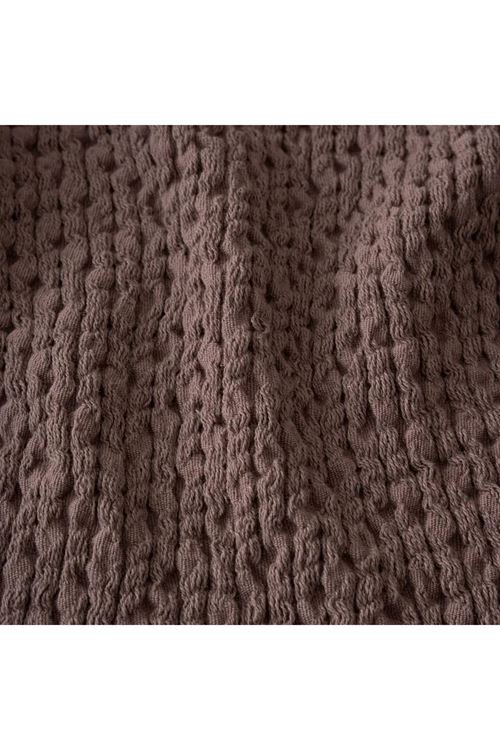 Lara Prestij Serisi Çift Kişilik Yatak Örtüsü Pike 220x240 Kahverengi