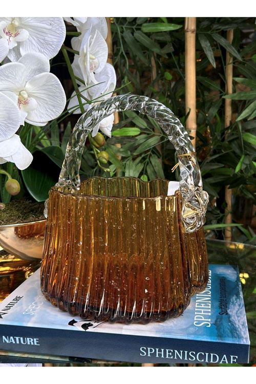 İTHAL CAM ÇANTA AMBER 27*17 CM 