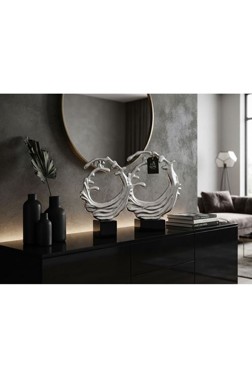 DÖKÜM MODERN SOYUT OBJE 2 Lİ 
