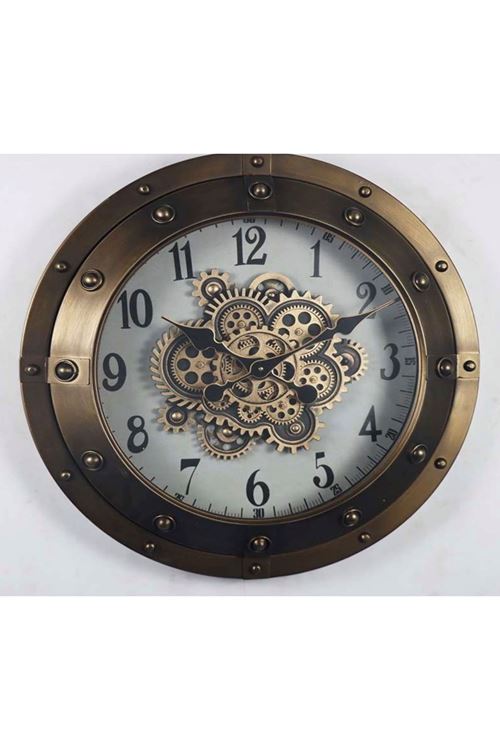 MODERN METAL ESKİTME DUVAR SAATİ 60 CM