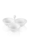 GRD0022 Grande Servis Tabağı Bölmeli Beyaz 24 Cm
