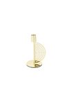 Circle Gold Metal Mumluk 9x18cm