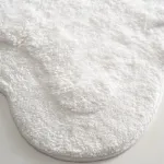 Sara 2'li Banyo Paspas Seti Pamuk Beyaz