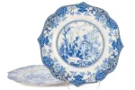 Blue Garden 2li Servis Tabağı 28cm