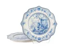 Blue Garden 2li Tatlı Tabağı 22cm