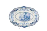 Blue Garden Tekli Oval Servis Tabağı 22x30cm